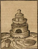An illustration from Alchimia nova, das ist, Die güldene Kunst selbst, oder, Aller Künsten Mutter : sampt dero heimlichen Secreten, vnzehlichen verborgenen Kindern vnd Früchten ... (1603)