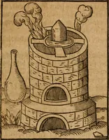 An illustration from Alchimia nova, das ist, Die güldene Kunst selbst, oder, Aller Künsten Mutter : sampt dero heimlichen Secreten, vnzehlichen verborgenen Kindern vnd Früchten ... (1603)