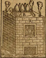 An illustration from Alchimia nova, das ist, Die güldene Kunst selbst, oder, Aller Künsten Mutter : sampt dero heimlichen Secreten, vnzehlichen verborgenen Kindern vnd Früchten ... (1603)