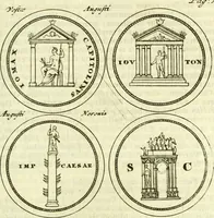 An illustration from Alexandri Donati e Societate Jesu Roma vetus ac recens : utriusque ædificiis illustrata : in multis locis aucta, castigatior reddita, indice locupletissimo & figuris aeneis illustrata (1695)
