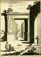 An illustration from Alexandri Donati e Societate Jesu Roma vetus ac recens : utriusque ædificiis illustrata : in multis locis aucta, castigatior reddita, indice locupletissimo & figuris aeneis illustrata (1695)