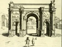 An illustration from Alexandri Donati e Societate Jesu Roma vetus ac recens : utriusque ædificiis illustrata : in multis locis aucta, castigatior reddita, indice locupletissimo & figuris aeneis illustrata (1695)