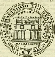 An illustration from Alexandri Donati e Societate Jesu Roma vetus ac recens : utriusque ædificiis illustrata : in multis locis aucta, castigatior reddita, indice locupletissimo & figuris aeneis illustrata (1695)
