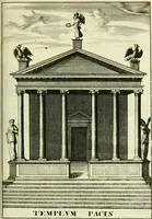 Picture 60 of 153 from Alexandri Donati e Societate Jesu Roma vetus ac recens : utriusque ædificiis illustrata : in multis locis aucta, castigatior reddita, indice locupletissimo & figuris aeneis illustrata (1695), leaf 260