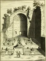 An illustration from Alexandri Donati e Societate Jesu Roma vetus ac recens : utriusque ædificiis illustrata : in multis locis aucta, castigatior reddita, indice locupletissimo & figuris aeneis illustrata (1695)