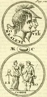 Picture 97 of 153 from Alexandri Donati e Societate Jesu Roma vetus ac recens : utriusque ædificiis illustrata : in multis locis aucta, castigatior reddita, indice locupletissimo & figuris aeneis illustrata (1695), leaf 359