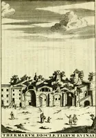 Picture 143 of 153 from Alexandri Donati e Societate Jesu Roma vetus ac recens : utriusque ædificiis illustrata : in multis locis aucta, castigatior reddita, indice locupletissimo & figuris aeneis illustrata (1695), leaf 456