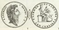 An illustration from Alexandri Donati e Societate Jesu, Roma vetus ac recens, utriusque aedificiis illustrata : in multis locis aucta, castigatior reddita, indice locupletissimo, & figuris aeneis illustrata (1695)