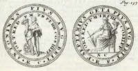 An illustration from Alexandri Donati e Societate Jesu, Roma vetus ac recens, utriusque aedificiis illustrata : in multis locis aucta, castigatior reddita, indice locupletissimo, & figuris aeneis illustrata (1695)