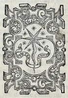 An illustration from Alexandri Sardi ferrariensis De moribvs ac ritibvs gentivm libri III : nunc primum in lucem editi : quod opus quanta rerum uarietate refertum, quamq[ue] omnibus ingeniis utile ac necessarium sit, sequens elenchus, & auctoris prooemium indicabunt (1557)