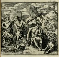 An illustration from Alle de werken van Lucianus den Samosatenser : nieuwlyks uit het Grieks vertaalt (1679)
