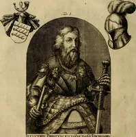 An illustration from Allgemeine Geschichte Würtenbergs und dessen angränzender Gebiethe und Gegenden, nach den merkwürdigsten Veränderungen in Staats-Kirchen und Burgerlichen Wesen : Alles mit nöthigen Documenten bewiesen und mit vielen Kupfern gezieret (1764)