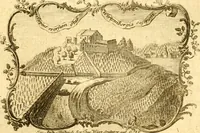 An illustration from Allgemeine Geschichte Würtenbergs und dessen angränzender Gebiethe und Gegenden, nach den merkwürdigsten Veränderungen in Staats-Kirchen und Burgerlichen Wesen : Alles mit nöthigen Documenten bewiesen und mit vielen Kupfern gezieret (1764)