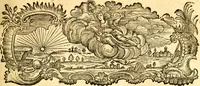 An illustration from Allgemeine Geschichte Würtenbergs und dessen angränzender Gebiethe und Gegenden, nach den merkwürdigsten Veränderungen in Staats-Kirchen und Burgerlichen Wesen : Alles mit nöthigen Documenten bewiesen und mit vielen Kupfern gezieret (1764)