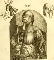 An illustration from Allgemeine Geschichte Würtenbergs und dessen angränzender Gebiethe und Gegenden, nach den merkwürdigsten Veränderungen in Staats-Kirchen und Burgerlichen Wesen : Alles mit nöthigen Documenten bewiesen und mit vielen Kupfern gezieret (1764)