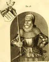 An illustration from Allgemeine Geschichte Würtenbergs und dessen angränzender Gebiethe und Gegenden, nach den merkwürdigsten Veränderungen in Staats-Kirchen und Burgerlichen Wesen : Alles mit nöthigen Documenten bewiesen und mit vielen Kupfern gezieret (1764)