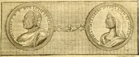 An illustration from Allgemeine Geschichte Würtenbergs und dessen angränzender Gebiethe und Gegenden, nach den merkwürdigsten Veränderungen in Staats-Kirchen und Burgerlichen Wesen : Alles mit nöthigen Documenten bewiesen und mit vielen Kupfern gezieret (1764)