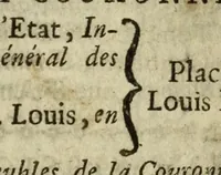 An illustration from Almanach royal (1700)