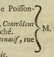 An illustration from Almanach royal (1700)