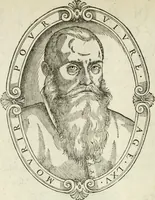 An illustration from Alphabet anatomic, avqvel est contenve l'explication exacte des parties dv corps hvmain, et reduites en tables selon l'ordre de dissection ordinaire. Auec l'osteologie, & plusieurs obseruations particulieres (1594)