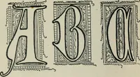 An illustration from Alphabets old and new, for the use of craftsmen : with an introductory essay on Art in the alphabet (1898)
