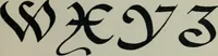 An illustration from Alphabets old and new, for the use of craftsmen : with an introductory essay on Art in the alphabet (1898)