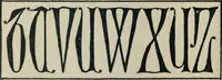 An illustration from Alphabets old and new, for the use of craftsmen : with an introductory essay on Art in the alphabet (1898)