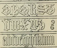 Picture 28 of 165 from Alphabets old and new, for the use of craftsmen : with an introductory essay on Art in the alphabet (1898), leaf 99