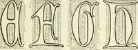 An illustration from Alphabets old and new, for the use of craftsmen : with an introductory essay on Art in the alphabet (1898)