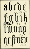 An illustration from Alphabets old and new, for the use of craftsmen : with an introductory essay on Art in the alphabet (1898)