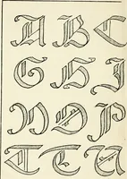 An illustration from Alphabets old and new, for the use of craftsmen : with an introductory essay on Art in the alphabet (1898)