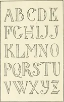 An illustration from Alphabets old and new, for the use of craftsmen : with an introductory essay on Art in the alphabet (1898)