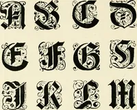 An illustration from Alphabets old and new, for the use of craftsmen : with an introductory essay on Art in the alphabet (1898)