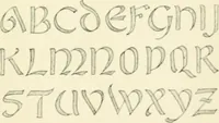 Picture 80 of 113 from Alphabets old and new, for the use of craftsmen : with an introductory essay on Art in the alphabet (1898), leaf 182