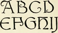 An illustration from Alphabets old and new, for the use of craftsmen : with an introductory essay on Art in the alphabet (1898)