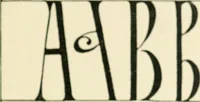 An illustration from Alphabets old and new, for the use of craftsmen : with an introductory essay on Art in the alphabet (1898)
