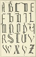 An illustration from Alphabets old and new, for the use of craftsmen : with an introductory essay on Art in the alphabet (1898)