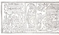 Picture 18 of 19 from Ambrosii Novidii Fracci Ferentinatis Sacrorum fastorum libri XII : cum romanis consuetudinibus per totum annũ, suisq[ue] causis, ac stellis, et numinũ nostrorum introductionibus : adhibitis XII. mensibvs, XII. apost. tutelis, rebus gestis, necnõ figuris, ac fabulis ad rẽ faciẽtibus, à suis tenebris ad lucẽ, idest Christum, reductis : opus sane sic post natalẽ domini à nullo antea scriptum aut editum (1547), leaf 350
