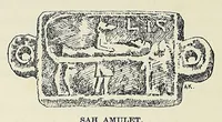 An illustration from Amentet; an account of the gods, amulets & scarabs of the ancient Egyptians (1915)