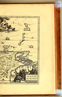 An illustration from America: being the latest, and most accurate description of the Nevv VVorld; : containing the original of the inhabitants, and the remarkable voyages thither. The conquest of the vast empires of Mexico and Peru, and other large provinces and territories, with the several European plantations in those parts. Also their cities, fortresses, towns, temples, mountains, and rivers. Their habits, customs, manners, and religions. Their plants, beasts, birds, and serpents. With an appendix, containing, besides several other considerable additions, a brief survey of what hath been discover'd of the unknown South-Land and the Arctick region. (1671)