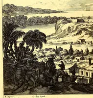 Picture 24 of 69 from America: being the latest, and most accurate description of the Nevv VVorld; : containing the original of the inhabitants, and the remarkable voyages thither. The conquest of the vast empires of Mexico and Peru, and other large provinces and territories, with the several European plantations in those parts. Also their cities, fortresses, towns, temples, mountains, and rivers. Their habits, customs, manners, and religions. Their plants, beasts, birds, and serpents. With an appendix, containing, besides several other considerable additions, a brief survey of what hath been discover'd of the unknown South-Land and the Arctick region. (1671), leaf 330