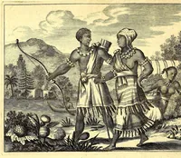 Picture 11 of 46 from America: being the latest, and most accurate description of the Nevv VVorld; : containing the original of the inhabitants, and the remarkable voyages thither. The conquest of the vast empires of Mexico and Peru, and other large provinces and territories, with the several European plantations in those parts. Also their cities, fortresses, towns, temples, mountains, and rivers. Their habits, customs, manners, and religions. Their plants, beasts, birds, and serpents. With an appendix, containing, besides several other considerable additions, a brief survey of what hath been discover'd of the unknown South-Land and the Arctick region. (1671), leaf 218