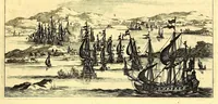 Picture 42 of 46 from America: being the latest, and most accurate description of the Nevv VVorld; : containing the original of the inhabitants, and the remarkable voyages thither. The conquest of the vast empires of Mexico and Peru, and other large provinces and territories, with the several European plantations in those parts. Also their cities, fortresses, towns, temples, mountains, and rivers. Their habits, customs, manners, and religions. Their plants, beasts, birds, and serpents. With an appendix, containing, besides several other considerable additions, a brief survey of what hath been discover'd of the unknown South-Land and the Arctick region. (1671), leaf 789