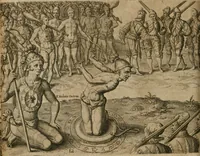 Picture 63 of 135 from America, das ist, Erfindung vnd Offenbahrung der Newen Welt : deroselbigen Völcker, Gestalt, Sitten, Gebräuch, Policey vnd Gottesdienst (1617), leaf 129
