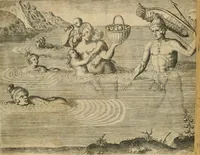 Picture 70 of 135 from America, das ist, Erfindung vnd Offenbahrung der Newen Welt : deroselbigen Völcker, Gestalt, Sitten, Gebräuch, Policey vnd Gottesdienst (1617), leaf 136