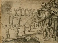 Picture 73 of 135 from America, das ist, Erfindung vnd Offenbahrung der Newen Welt : deroselbigen Völcker, Gestalt, Sitten, Gebräuch, Policey vnd Gottesdienst (1617), leaf 139