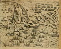 Picture 83 of 135 from America, das ist, Erfindung vnd Offenbahrung der Newen Welt : deroselbigen Völcker, Gestalt, Sitten, Gebräuch, Policey vnd Gottesdienst (1617), leaf 166
