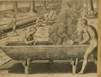 Picture 91 of 135 from America, das ist, Erfindung vnd Offenbahrung der Newen Welt : deroselbigen Völcker, Gestalt, Sitten, Gebräuch, Policey vnd Gottesdienst (1617), leaf 180
