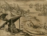 Picture 93 of 135 from America, das ist, Erfindung vnd Offenbahrung der Newen Welt : deroselbigen Völcker, Gestalt, Sitten, Gebräuch, Policey vnd Gottesdienst (1617), leaf 189