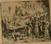 Picture 95 of 135 from America, das ist, Erfindung vnd Offenbahrung der Newen Welt : deroselbigen Völcker, Gestalt, Sitten, Gebräuch, Policey vnd Gottesdienst (1617), leaf 199